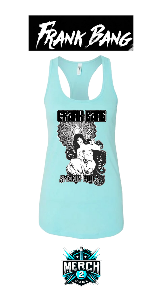 Frank Bang "Mary Jane Smokin' Blues" Women's Racerback Tank Top--Merch2Home FREE SHIPPING--